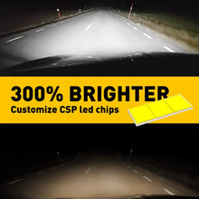 AUXITO H11 H8 H9 LED Headlight Bulbs, 300% Brighter, 6500K White Fanless Headlights, Plug and Play Direct Replacement for High Low Beam Headlights /Fog lights, Pack of 2
