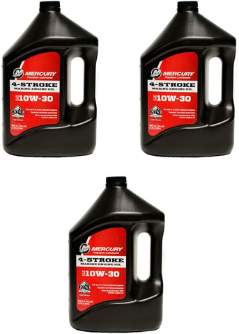 Mercury Marine 4-Stroke 10W-30 Outboard Motor Oil One Gallon # 8M0078626