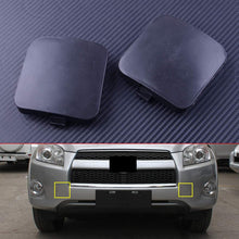 CITALL 2pcs Front Left & Right Bumper Trailer Tow Hook Eye Covers Caps Fit For Toyota RAV4 2009-2012 (Fulfilled by Amazon)