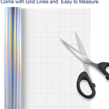 Car Vinyl Wrap Glossy Holographic Silver Self Adhesive Vehicle Wrap Vinyl Stretchsble PVC DIY Decals 12" x5ft