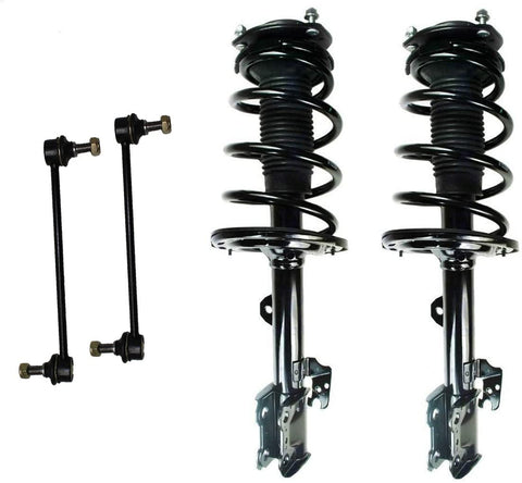 Detroit Axle - Front Struts + Sway Bars Replacement for 2008-2013 Toyota Highlander (Excludes Sport Suspension) - 4pc Set