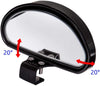 WildAuto Blind Spot Mirrors, Adjustable Car Auxiliary Universal Wide Angle Mirror for Universal Cars (Black-2pcs)