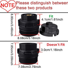 Heavy Duty Oil Filter Wrench for Toyota,Lexus,RAV4,Camry,Tundra,Highlander,Sienna and More-Cup Style Oil Filter Cap Removal Socket Tool for 2.5-5.7L Engine with 64mm Cartridge Style Oil Filter Housing
