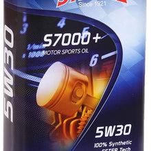 Speedol S7000+ Performance Racing 5W-30 Full Synthetic Ester Tech Engine Oil 1.06 Quart (1 Liter) | Premium Tin Packaging | Extreme Performance 100% Synthetic Motor Oil for Sport Bikes, Cars, Vehicles