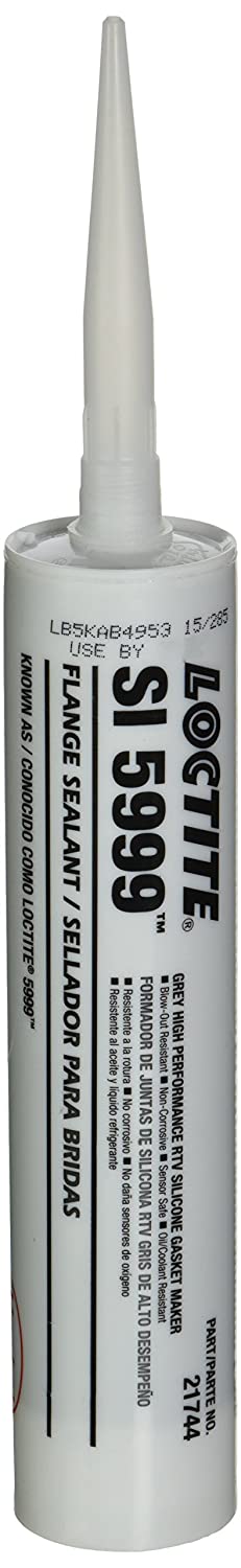 Loctite 231230 Gray 5999 Gasket Adhesive/Sealant, Paste, -75 to 625 Degrees F Temperature Range, 300 mL Cartridge