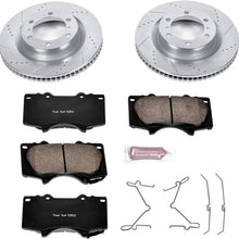 Power Stop K5873 Front Brake Kit with Drilled/Slotted Brake Rotors and Z23 Evolution Ceramic Brake Pads