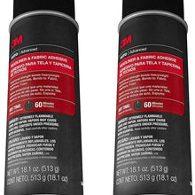 3M 38808 Headliner and Fabric rMHrh Adhesive, 18.1 Oz (2 Pack)