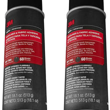 3M 38808 Headliner and Fabric rMHrh Adhesive, 18.1 Oz (2 Pack)
