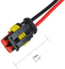 2 Wire Connector, MUYI 5 Kit Electric Connector 16 AWG Connectors Waterproof Electrical Connector 2 Wire Harness 1.5mm Series Terminal