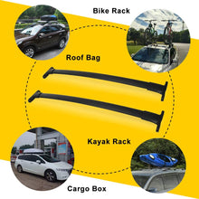 LEDKINGDOMUS Roof Rack Cross Bars Compatible for 2016-2019 Ford Explorer, Aluminum Luggage Crossbars Cargo Rooftop Carrier Carrying Canoe Kayak Bike Roof Bag