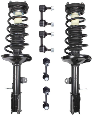 HUBDEPOT 6PC Rear Strut Spring Assembly Stabilizer Bar Link Kit Fit for 1998-2002 Chevrolet Prizm 1993-1997 Geo Prizm 1993-2002 for for TOYOTA Corolla [US Stock]