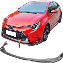 IKON MOTORSPORTS | Front Bumper Lip Compatible With 20-21 Toyota Corolla LE | Gloss Black Guard Protection Finisher Under Chin Spoiler