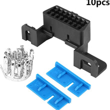 Aramox Female Connector Kit, OBD2 II 16Pin Female Connector OBDII Cable Car Auto Adapter Plug Shell Kit for GM, Buick, Cadillac J1962