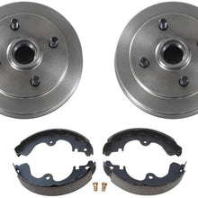 Mac Auto Parts 25848 Toyota Tercel Paseo NO ABS (2) Brake Drums & Brake Shoes