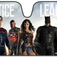 BDK Justice League DC Comics Official Licensed Front Windshield Sun Shade-Accordion Folding Auto Sunshade for Car Truck SUV-Blocks UV Rays Sun Visor Protector-Keep Your Vehicle Cool- 58 x 27 Inch