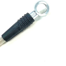 Universal Braided Stainless Brake Hose, 16 Inches Long with 7/16 Inch Banjo Hole (Includes hardware) Made in USA