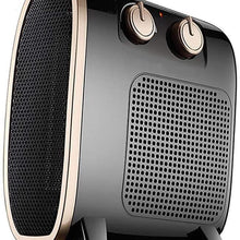 Zyyqt Electric Fan Heater Ceramic Heat Technology Portable Heaters with Adjustable Thermostat Oscillation Tip-Over Overheat Protection,for Office Bedroom Desk Garage Car Camp Tent (Color : B)