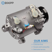 ECCPP AC Compressor with Clutch Replacement for 2000-2005 Cadillac DeVille 2001-2003 Oldsmobile Aurora