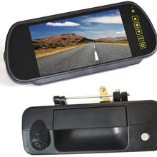 Vardsafe VS435K Tailgate Handle Reverse Camera & 7 Inch Clip-on Rear View Mirror Monitor for Toyota Tundra (2007-2013)