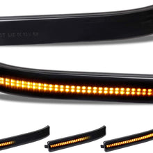 RUXIFEY Sequential LED Side Mirror Reflector Lights Smoked Lens Compatible with Ford F150 2009 to 2014