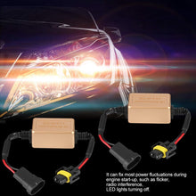 Hlyjoon Car Error Free Decoder 2pcs C16 H8 H9 H11 LED Canbus Headlight Decoder Device Anti-Flicker Resistors Error Canceller Car Vehicles LED Headlight Decoder