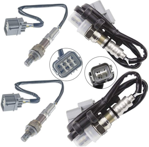 4x Oxygen O2 Sensor for 2003 2004 2005 2006 2007 Honda Accord 3.0L Upstream + Downstream
