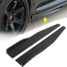 S SIZVER Universal Carbon Style Side Skirt Rocker Splitters Diffuser Winglet Wind 31"x4"