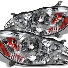 For 03-08 Toyota Corolla Headlights Front Head Lamps Direct Replacement Pair Left + Right Completed Set