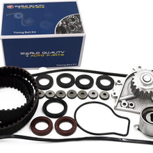Timing Belt Water Pump Kit fits with Valve Cover Gasket for 1996-2001 Acura Integra, 1997-2001 Honda CR-V 1.8L 2.0L B18B1 B20B4 B20Z4 L4 DOHC 16V