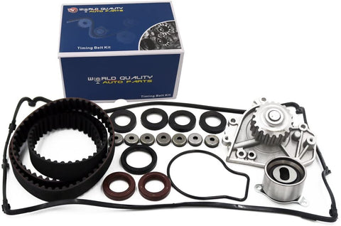 Timing Belt Water Pump Kit fits with Valve Cover Gasket for 1996-2001 Acura Integra, 1997-2001 Honda CR-V 1.8L 2.0L B18B1 B20B4 B20Z4 L4 DOHC 16V