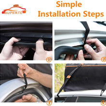AUPERTO 19 Cubic Feet Car Rooftop Cargo Carrier Bag - Heavy Duty RoofBag with External Non-Slip Mats/Lock for All Cars with/Without Rack, Includes Carry Bag