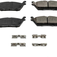 Power Stop 17-1790, Z17 Rear Ceramic Brake Pads with Hardware