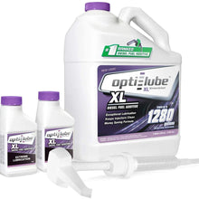 Opti-Lube XL Xtreme Lubricant Diesel Fuel Additive: 1 Gallon with Accessories (HDPE Plastic Hand Pump and 2 Empty 4oz Bottles) Treats up to 1,280 Gallons