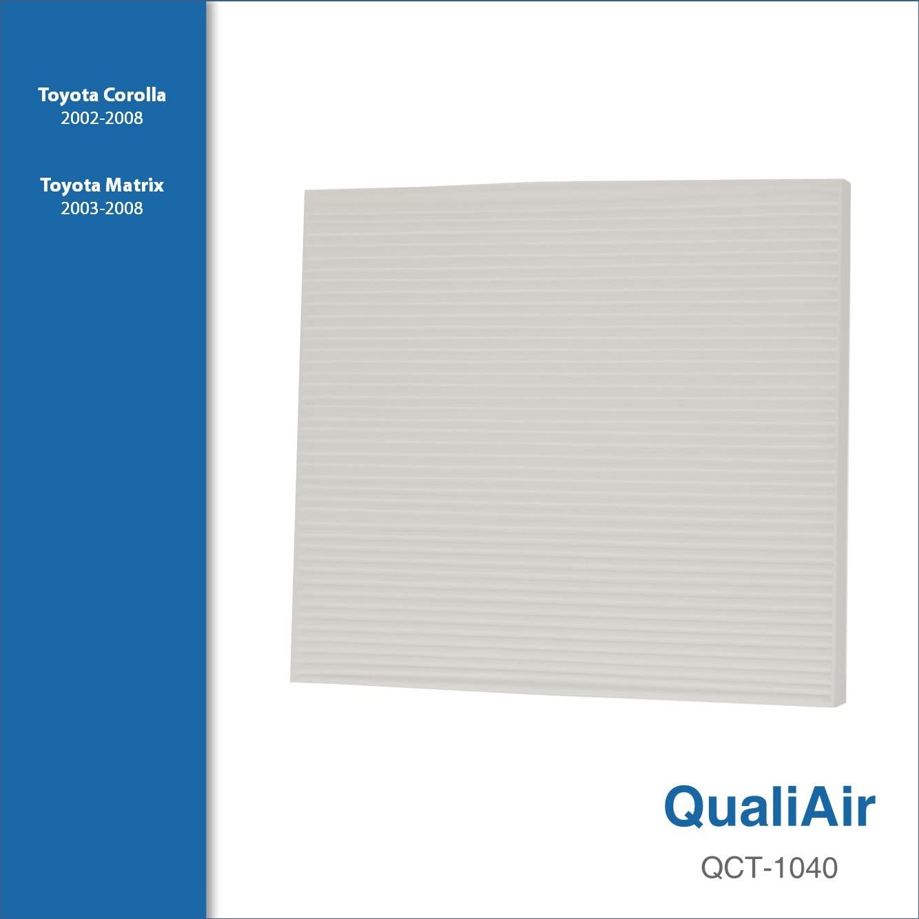 QualiAir QCT-1040, Cabin Air Filter for Toyota (1Packs) (1Pack)