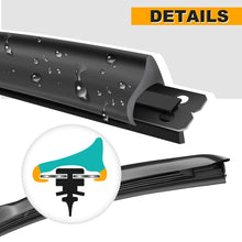 ABLEWIPE Hybrid 24" + 19" PREMIUM Quality Car Windshield Wiper Blades (Set of 2)