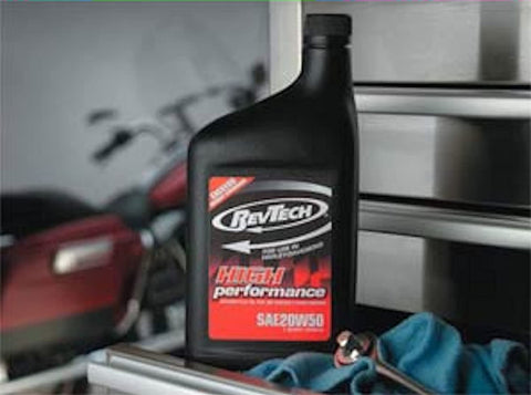 Custom Chrome RevTech Harley Motorcycle Oil Case of 12 Quarts SAE 20W50