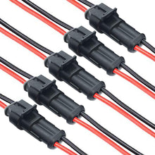 dstfuy 2 Wire Connectors, 16AWG Way Car Auto Electrical Connectors for Truck, Boat,and Other Wire Connections.(5 Pack 2Pin Connector)