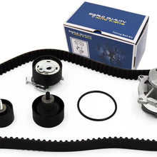 Timing Belt Water Pump Kit fits for 2000 2001 2002 2003 2004 Ford Focus, 2001-2004 Ford Escape, Mazda Tribute, 1999-2003 Ford Escort, 1999-2002 Mercury Cougar, 1999-2000 Ford Contour, Mercury Mystique