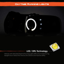 For Dodge Ram 1500/2500/3500 Pickup Black Dual Halo Ring LED Projector Replacement Headlights Left/Right
