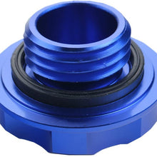 Dewhel Billet Engine Oil Fuel Filler Tank Cap Cover For Honda Acura Civic TL Color Black