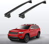 BougeRV Car Cross Bars for 2011-2020 Jeep Grand Cherokee with Side Rails+ Rooftop Cargo Carrier Bag with Protective Mat Waterproof 15 Cubic Feet