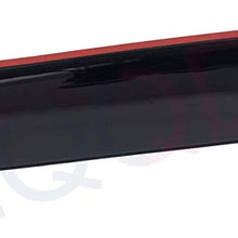 LQQDP Set of 1 43" / 110cm (42" Between The Inner Edge) Universal Large Size Smoke Acrylic Tape-On Sun/Rain Guard Top Sun/Moon Roof Visor Fit 37“-42” Moonroof/Sunroof