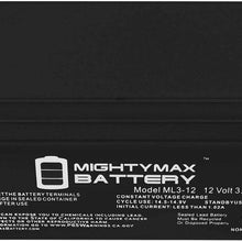 ML3-12 - 12 Volt 3 AH SLA Battery Mighty Max Battery Brand Product