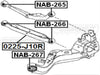 FEBEST NAB-266 Arm Bushing for Track Control Arm