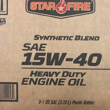 ' Star Fire Premium Lubricants Syn Blend 15W40 CK-4 3 Gallon Carton
