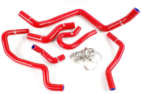 Silicone Radiator Coolant Hose Kit Clamps For HONDA CIVIC EK EG EX SI SOHC D15 D16 1992-2000 Red 1994 1996 1998