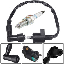 TRX300 Ignition Coil with 4929 DPR8EA9 Spark Plug for TRX 300 FourTrax 1988 1989 1990 1991 1992 1993 1994 1995 1996 1997 1998 1999 2000