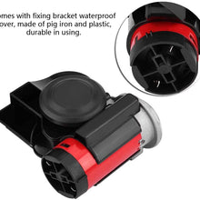 Horns, 12V 139DB Loud Electronic Snail Ultra Compact Dual Air Horn for Motorcycle Yacht Boat