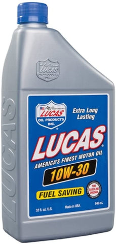 Lucas Oil 10276 SAE 10W-30 Motor Oil - 1 Quart Bottle