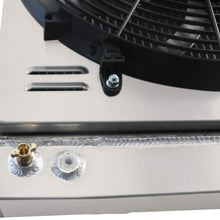 ALLOYWORKS 4 Row All Aluminum Radiator Shroud Fan For 1930-1938 Ford Model A Grill Shells Chevy Engine V8